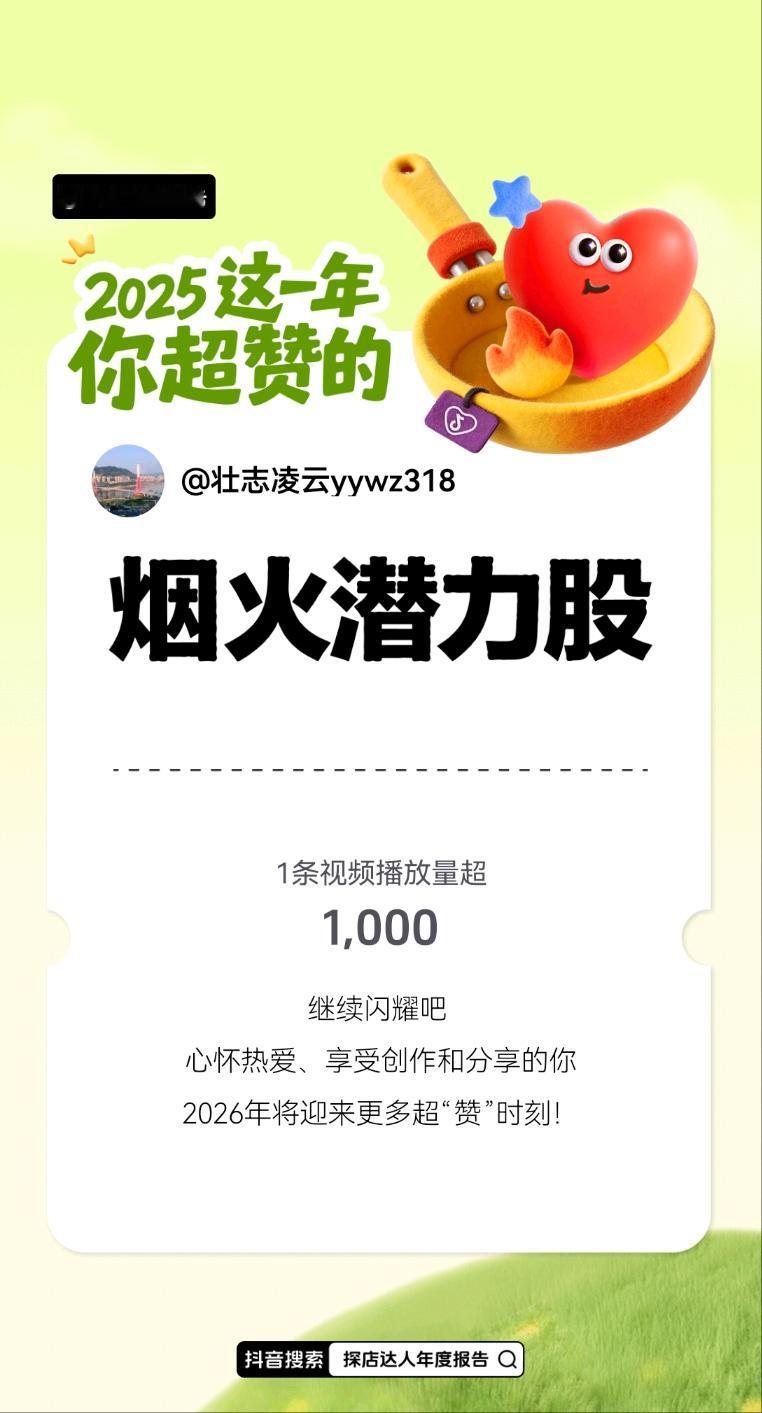 新年第一赞给老己 探店达人年度报告