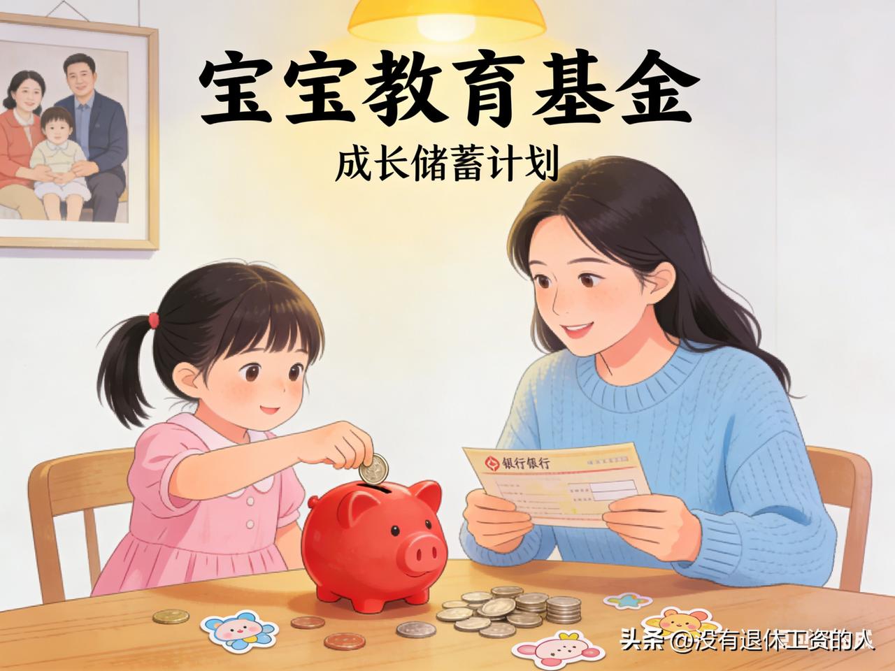 没有想到，老婆给儿子偷偷的攒了一笔钱。

从儿子出生那个月开始，老婆就雷打不动的