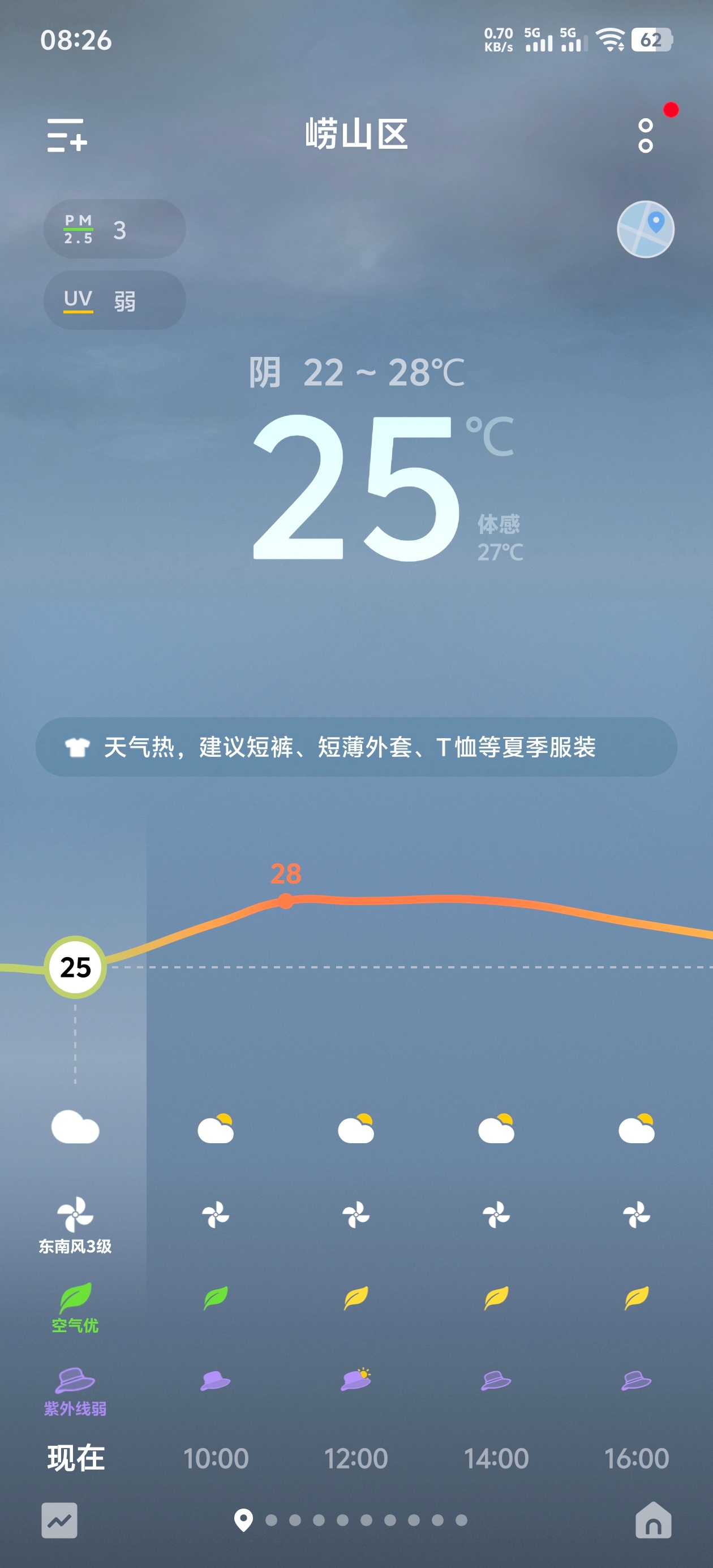 早！青岛这段时间很舒服，最高温31℃，晚上睡觉还要盖夏凉被 青岛