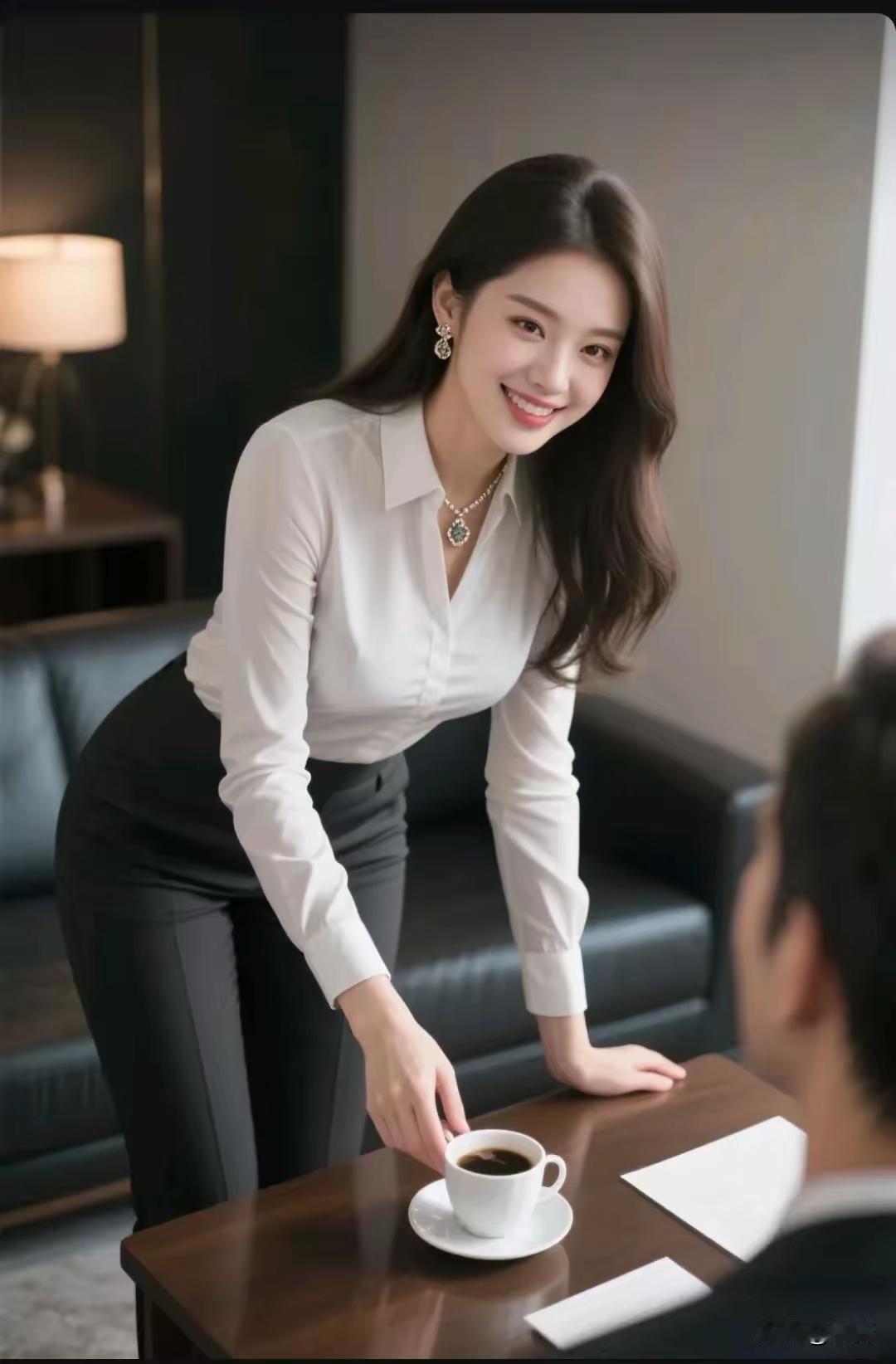 优雅咖啡时光，微笑服务，尽显专业魅力！