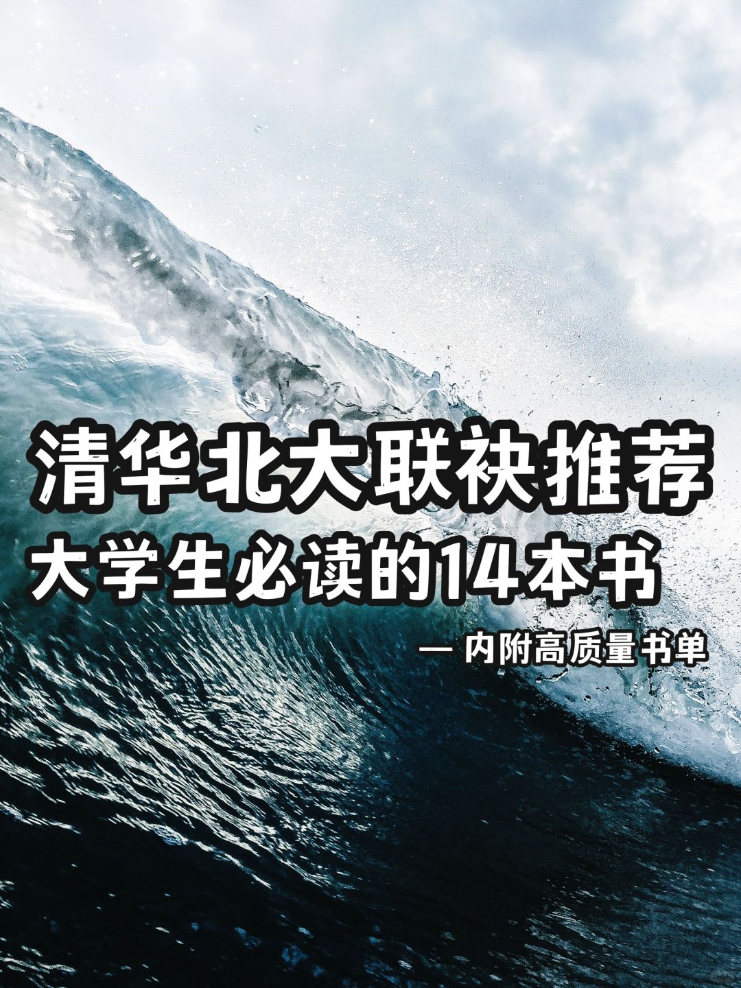 清华北大联袂推荐，大学生必读的14本书‼️