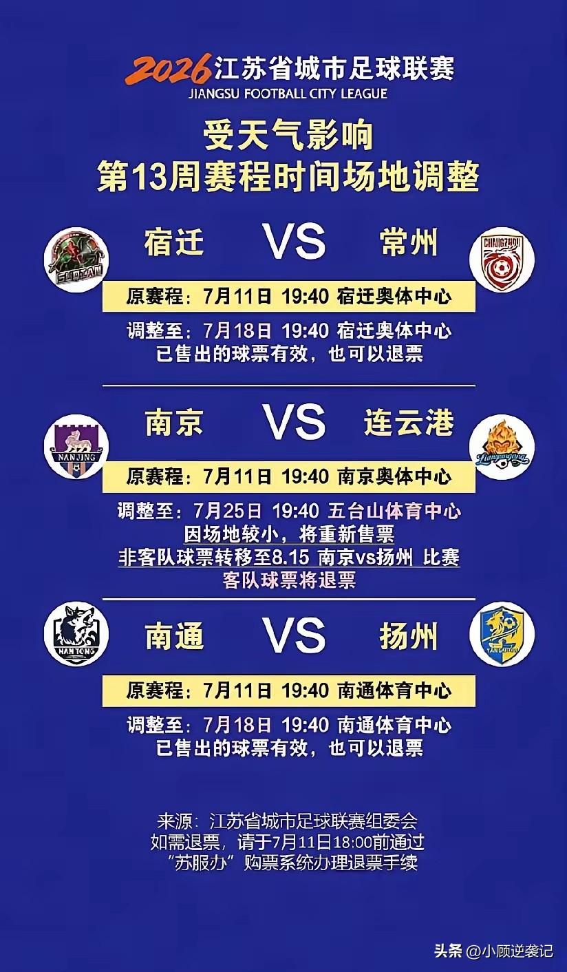 台风“巴威”还没到江苏，“苏超”比赛就取消了，有些人开始发牢骚。

但这取消真不
