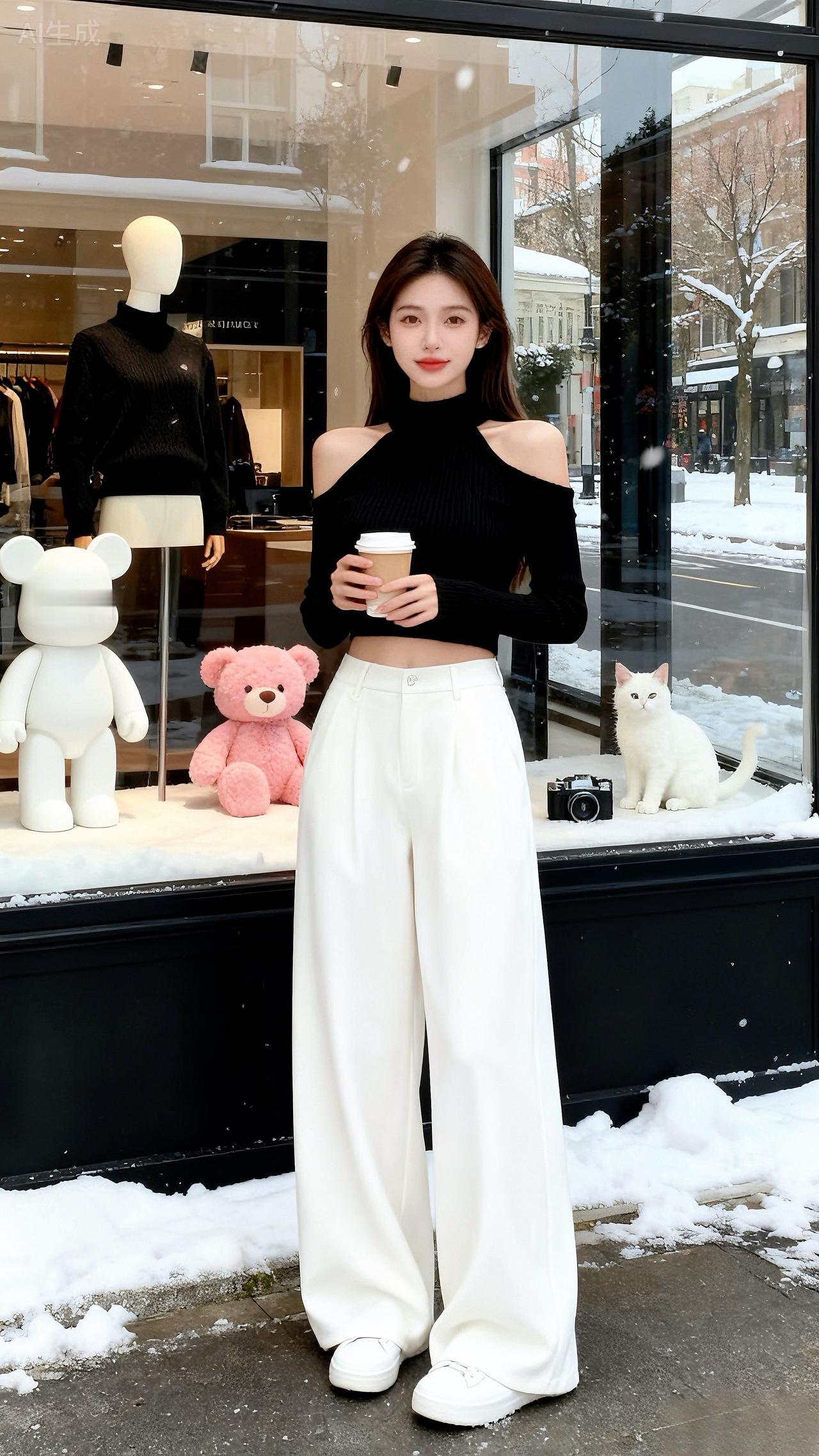 我又心动了 穿搭分享 短款针织开衫 小个子穿搭 高级感穿搭