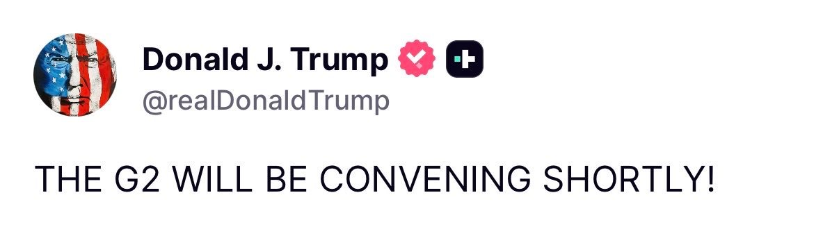 我们其实并不接受G2的理念，世界多极化发展才是正道，没有什么霸权，中美共治是20