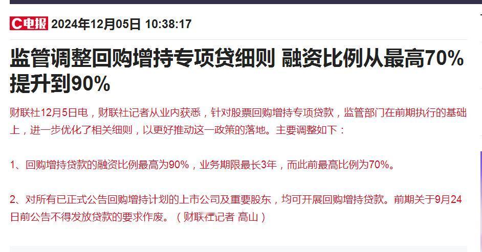 证券市场又出大招！

今日，财联社电，关于公司回购资金问题，监管部门给出了很好的