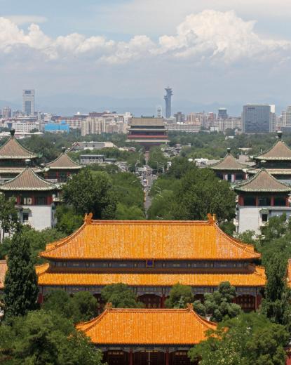 中国农业大学在北京海淀区，教育部直属，中央直管副部级建制。它是我国现代农业高等教