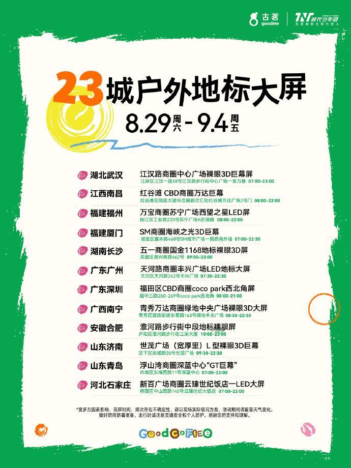 时代少年团古茗咖啡全球代言人 虽然这次官宣聚焦咖啡线，古茗也准备了超多排面——T