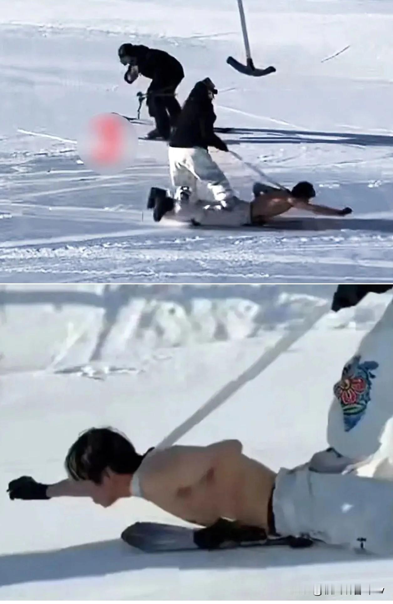 零下20℃雪场牵绳拖赤裸男子！这是拿命博流量？
 
你敢信？新疆阿勒泰将军山雪场
