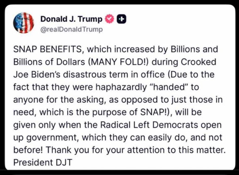 唐纳德．J．特朗普SNAP福利在乔．拜登（Crooked Joe Biden ）