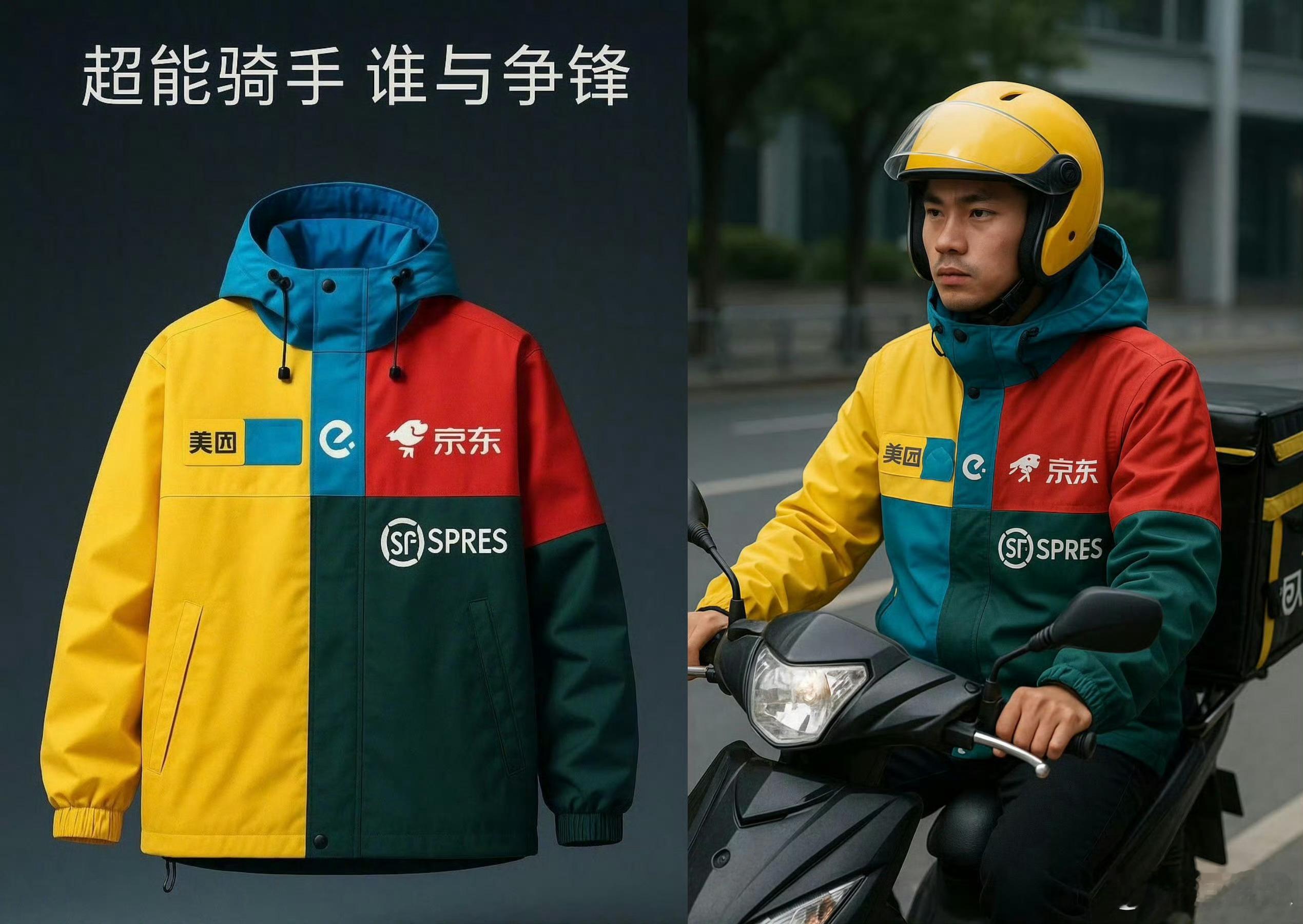 超能骑手已上线，看着确实好看，我都想买一件了。[允悲] ​​​