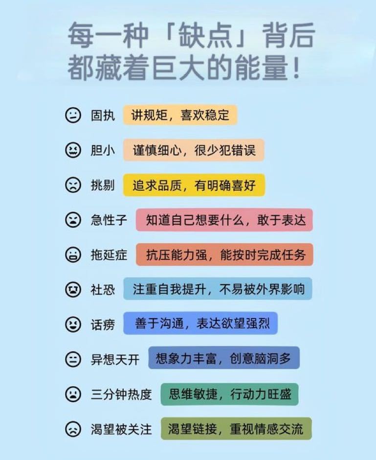 每一种缺点背后都藏着巨大的能量[允悲] ​​​