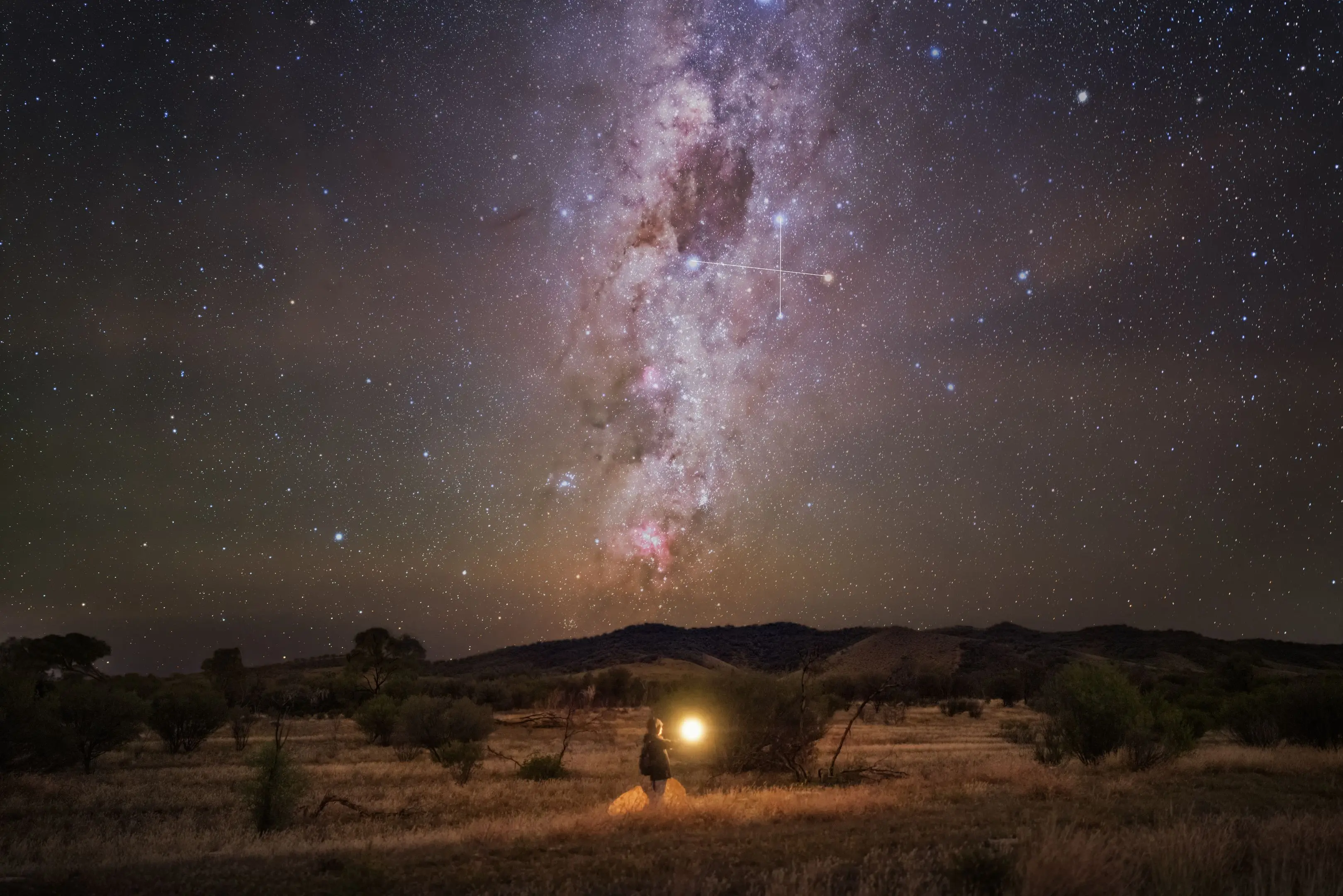 🇦🇺南十字星下。在看不见北极星的地方，我们靠南十字来指引方向。  ...