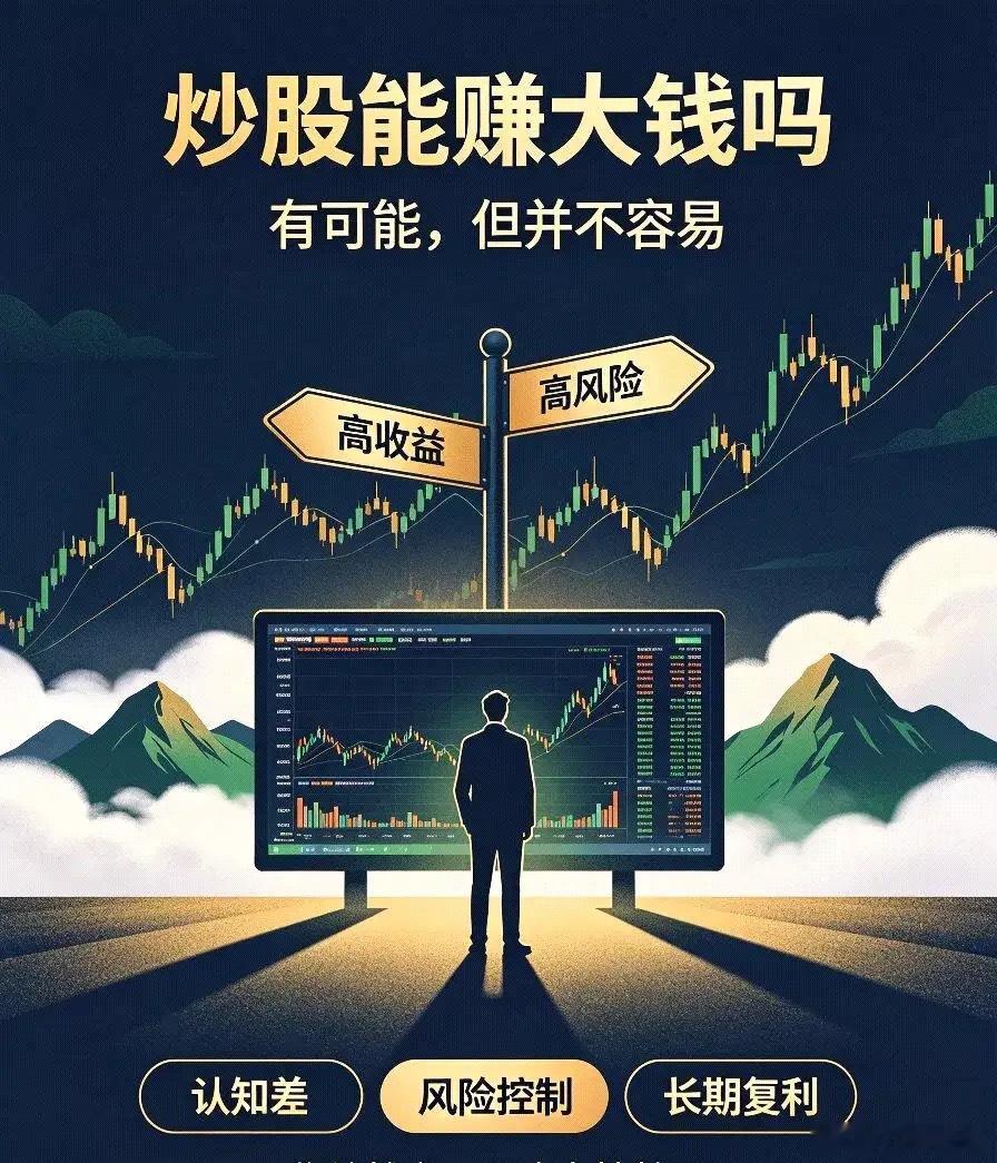 炒股能赚大钱吗炒股能赚大钱，但绝大多数人赚不到大钱，甚至持续亏钱。这是股市最真实