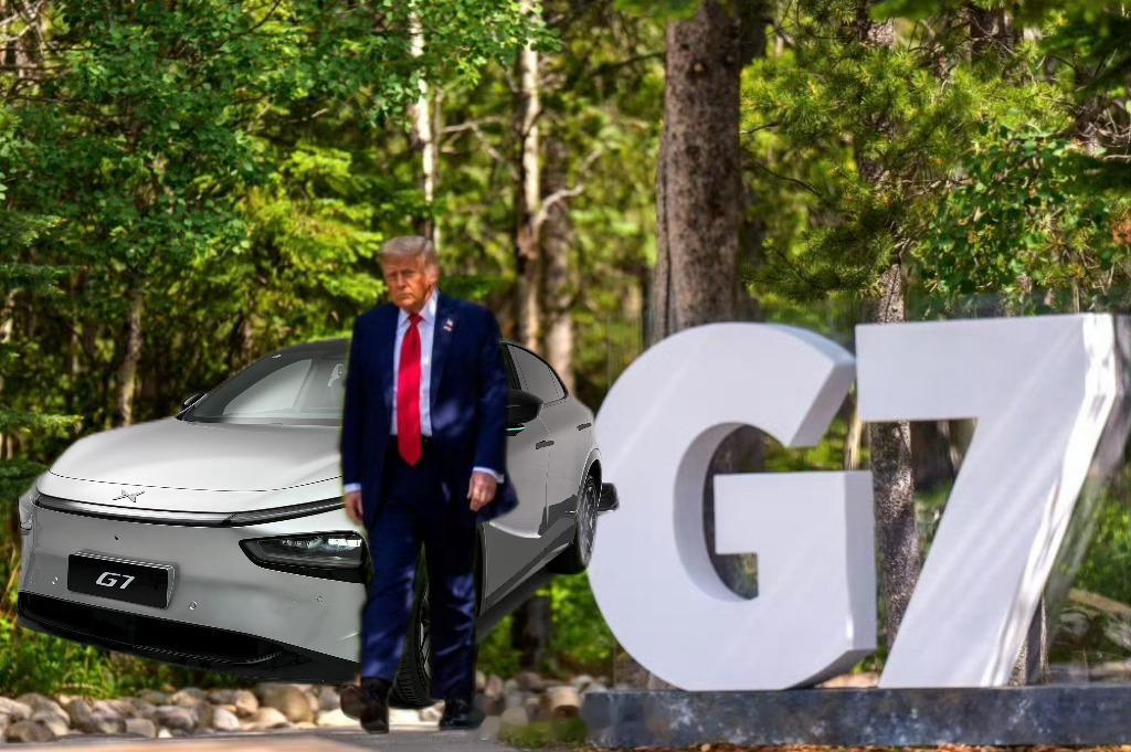 疑似特朗普为即将发布的小鹏 G7 站台[doge]78 岁高龄老人坐了都说好特朗
