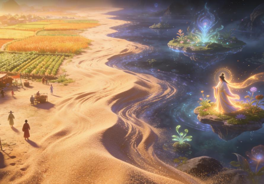 品读《山海经》472——《海内西经》流沙
今日读书心得
原文：
流沙出钟山，西行