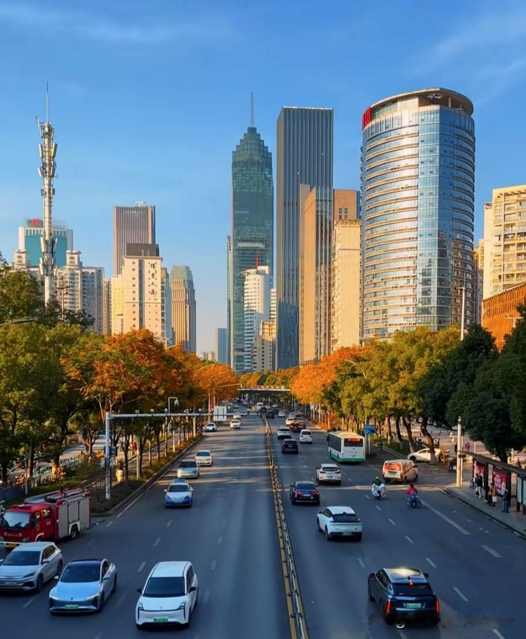 以前有人把武汉称作大县城，现在不会了吧？这发达感扑面而来！
       长江把