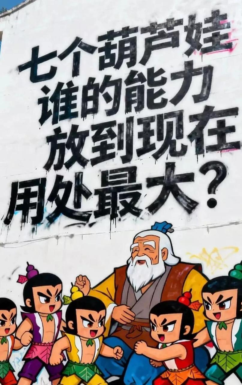 你们觉得七个葫芦娃的能力放到现代，谁的能力实用性最强？