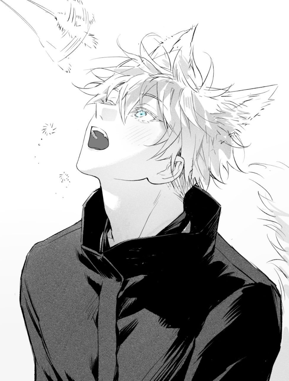 #咒术回战# 哇 是五条猫猫耶[羞嗒嗒]~(x:olololooloool ​​