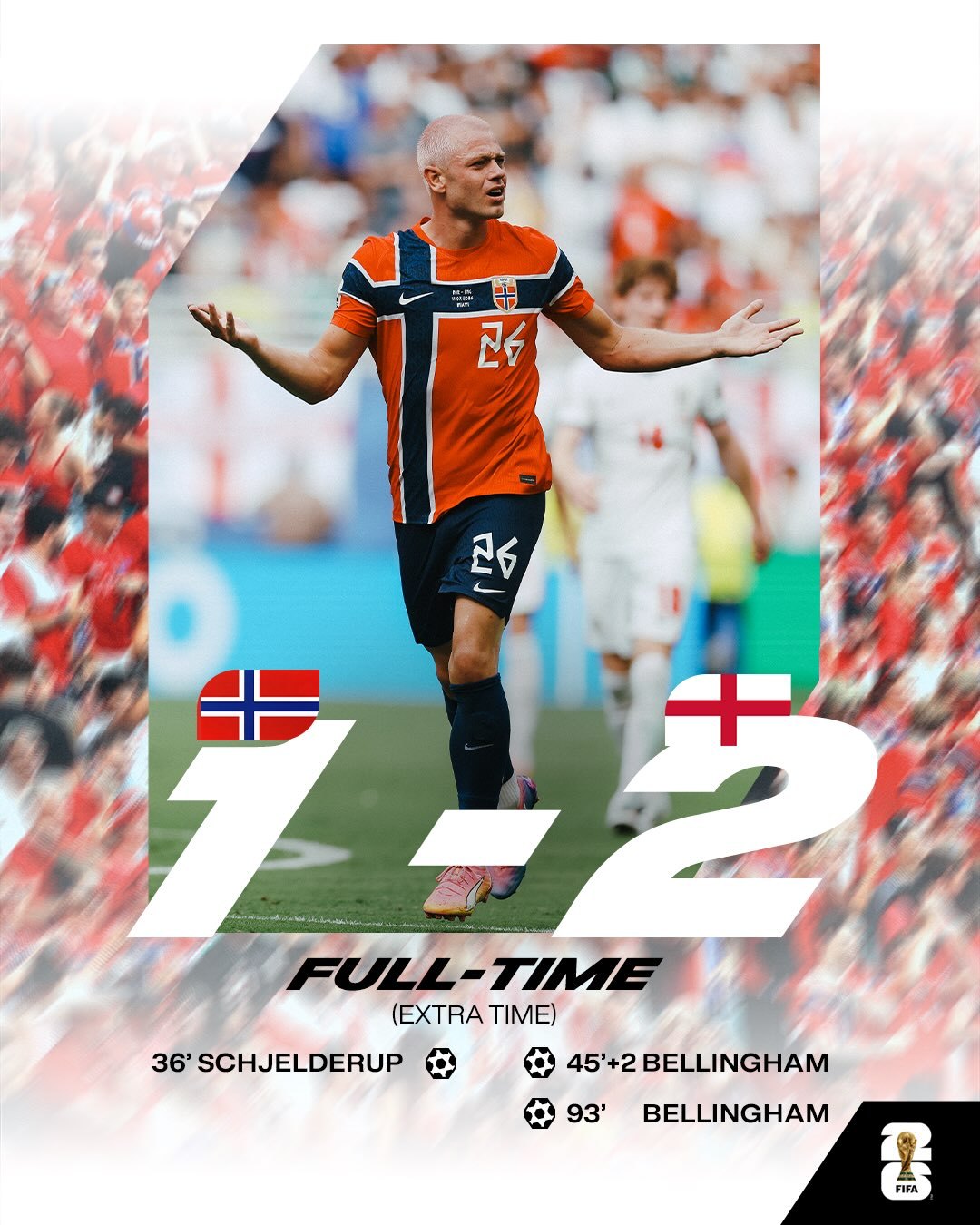 👏你们已经很棒了！🇳🇴挪威1-2英格兰🏴󠁧󠁢󠁥󠁮󠁧󠁿💛🖤