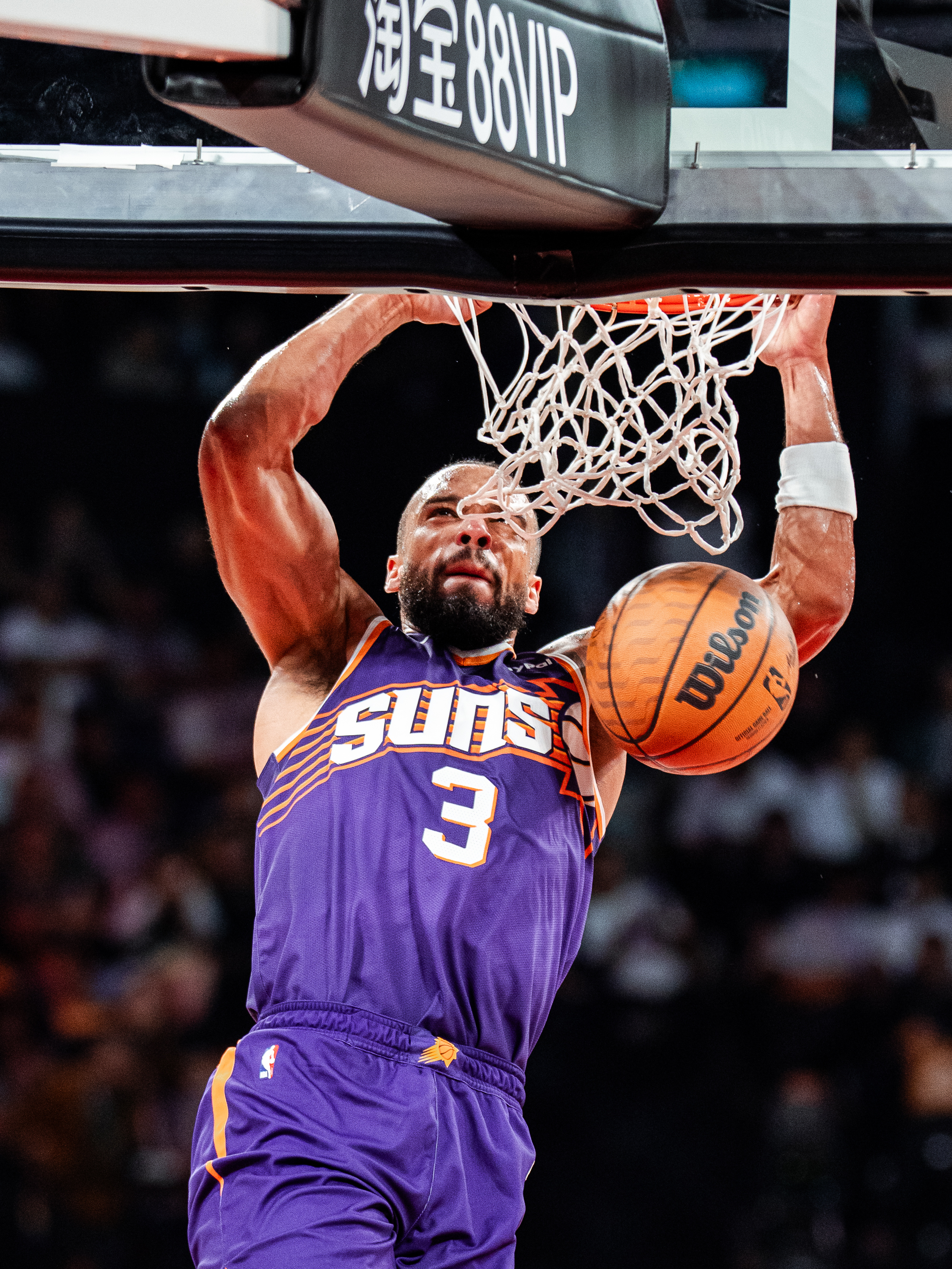 狄龙的两记炸裂扣篮！💥送给中国球迷们的开场礼物！NBA中国赛2025 ｜太阳队