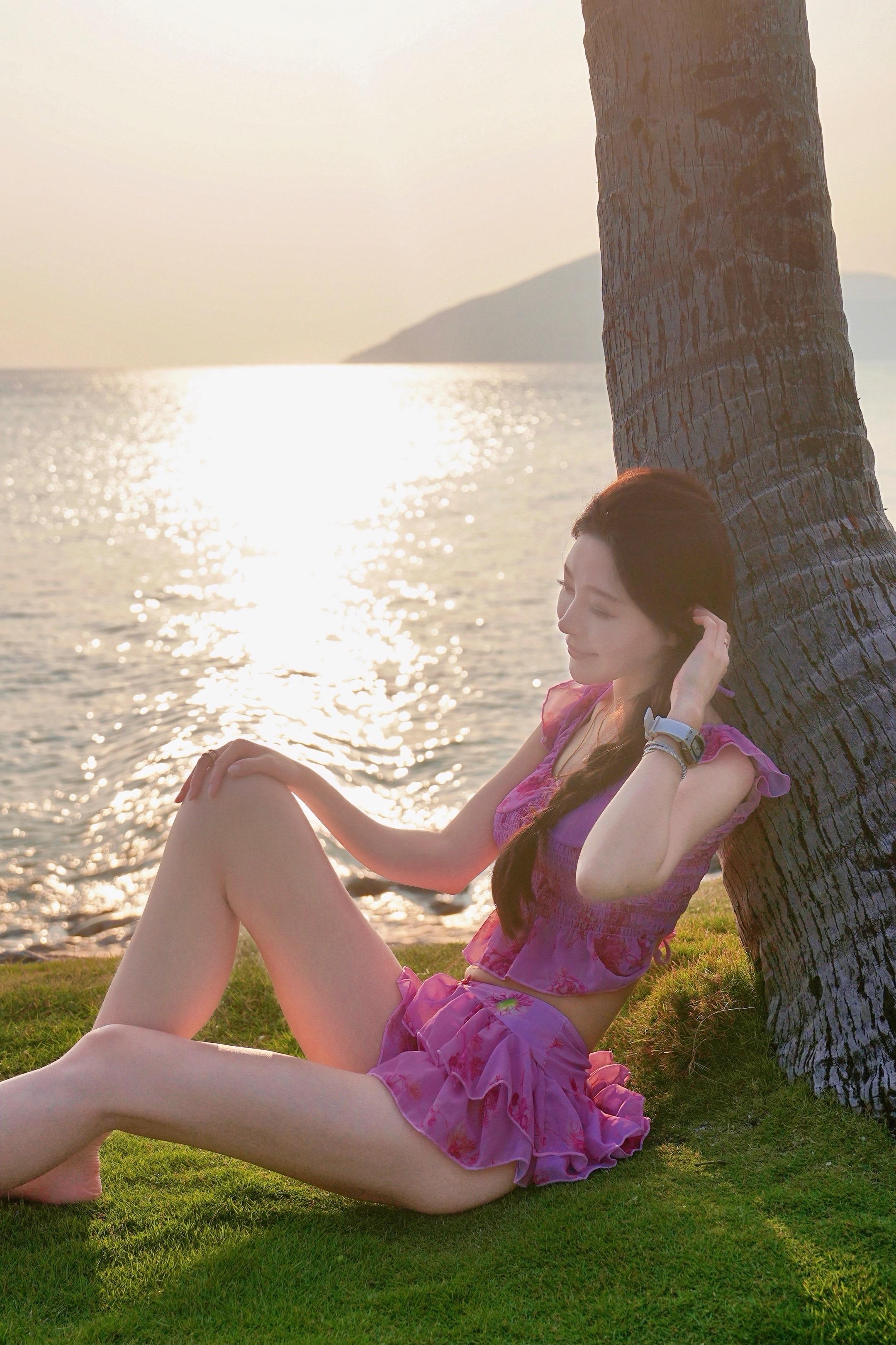 想陪你追着日落看星～