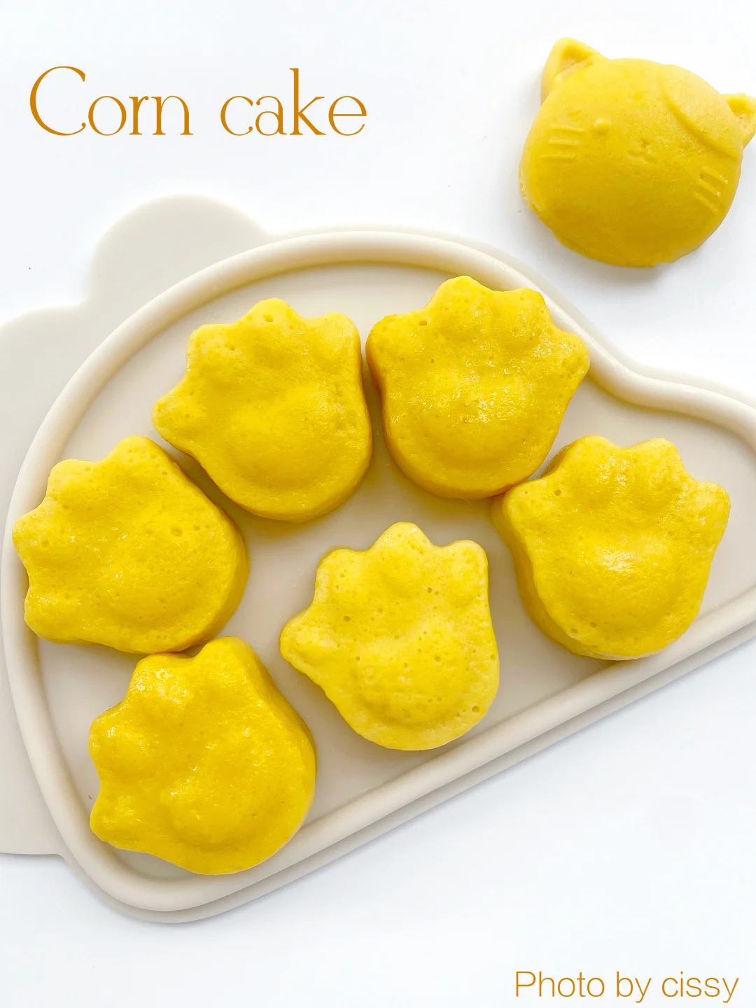宝宝辅食｜奶香松软的玉米蒸糕🌽简单0️⃣失败