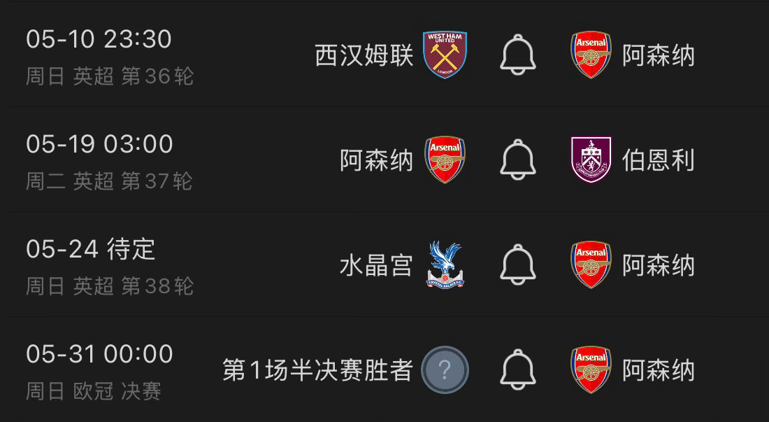 这个赛程完美的时间间隔主动权在手静等花开 