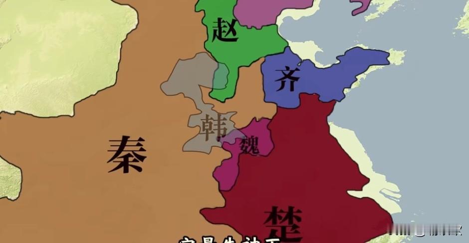 能当上战国七雄的个个都是真刀真枪从春秋几十个国家中干出来的。虽然韩国实力最弱，但