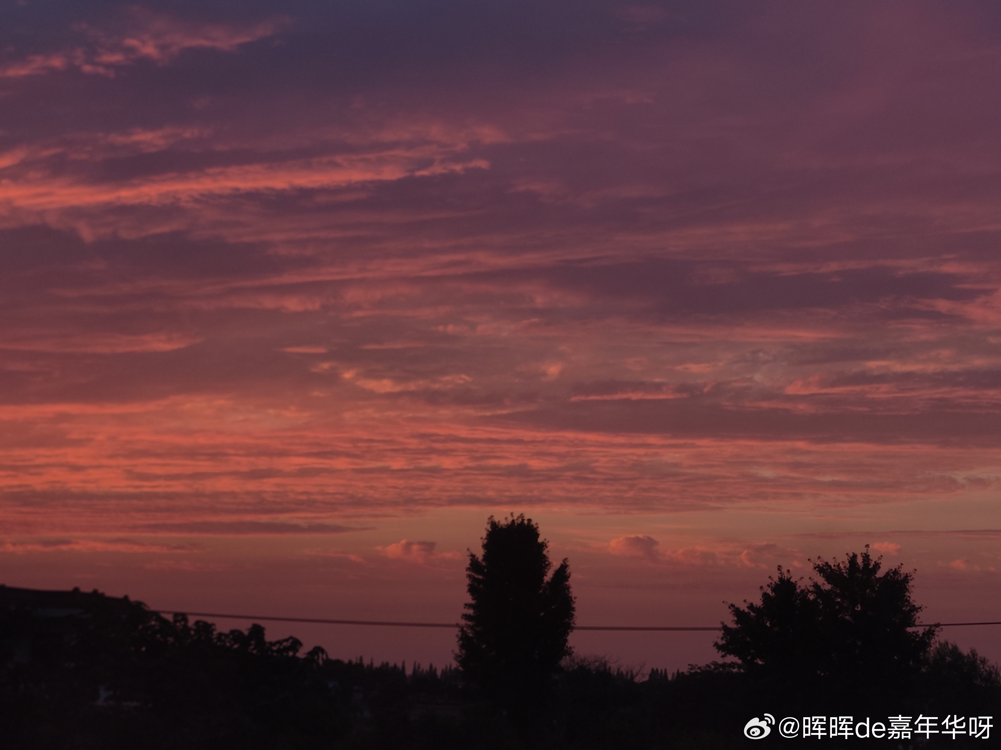 晚霞美丽 