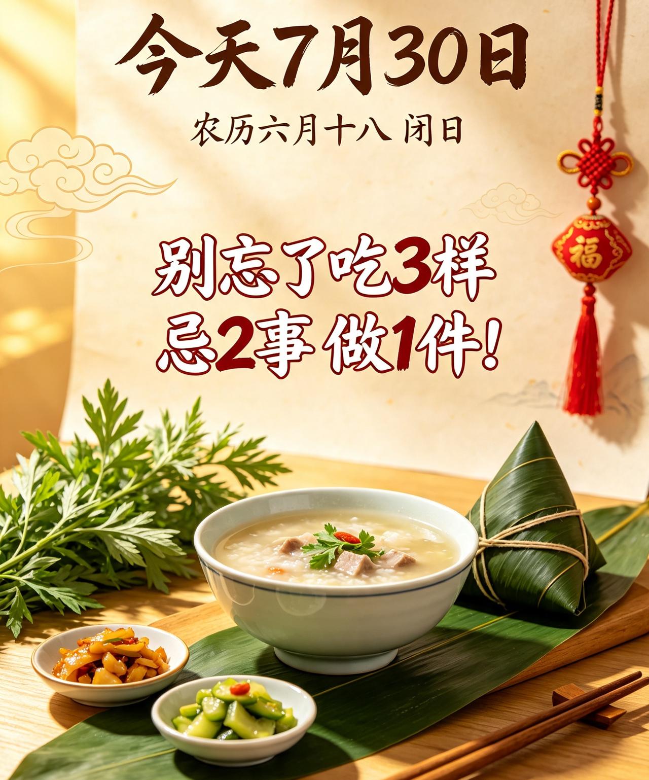 【7月31日｜六月十八闭日：别瞎开业别远行，做对1件事比转发锦鲤管用】

今天农