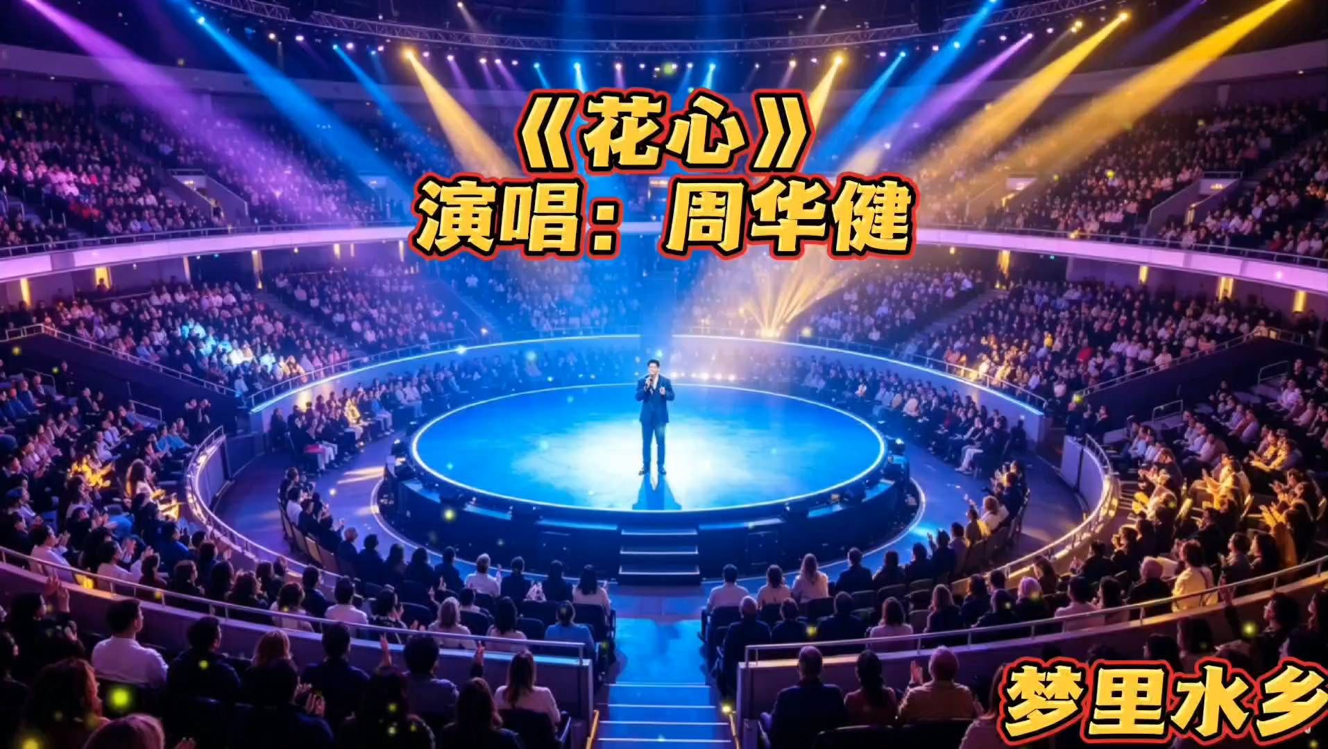 周华健《花心》经典老歌，百听不厌，梦幻舞台，燃爆全场，震撼人心！