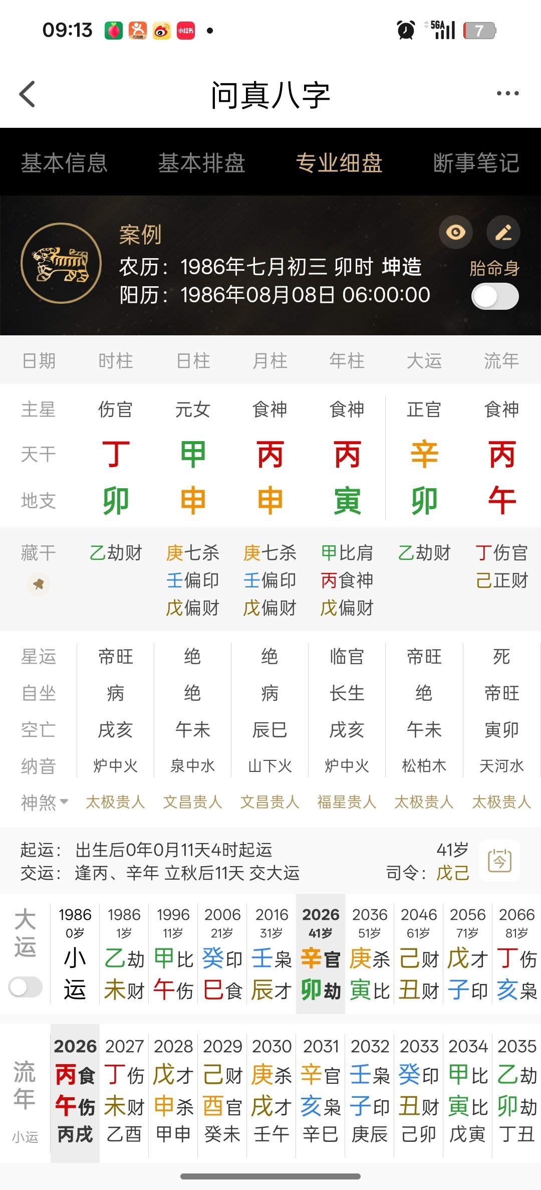 张雨绮多个商务被取消  之前说过她的命局，87年8月8日这个对外公开生日不可能是