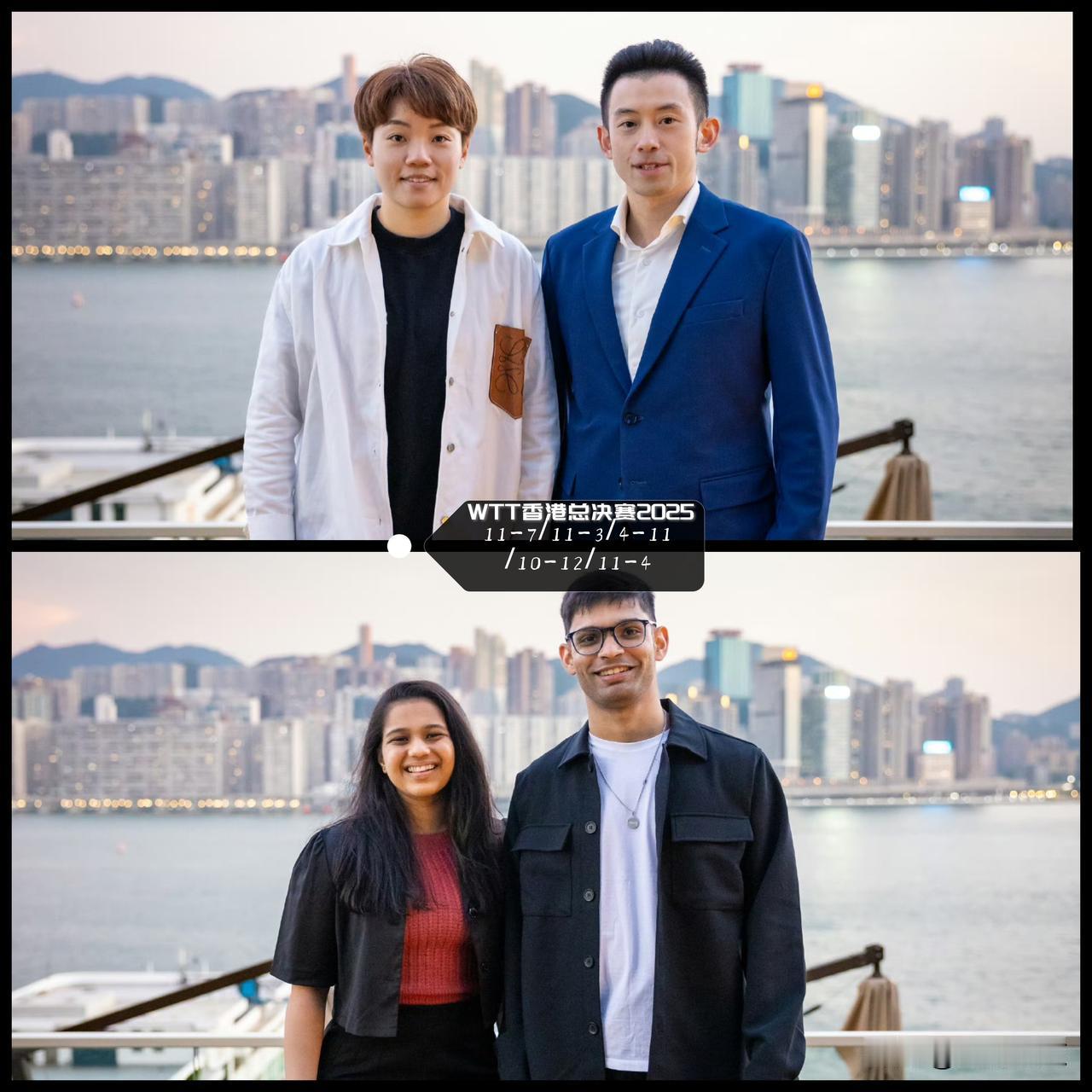 【混双首场满局比赛诞生！对阵印度组合，中国香港组合赢得有惊无险！】

WTT香港