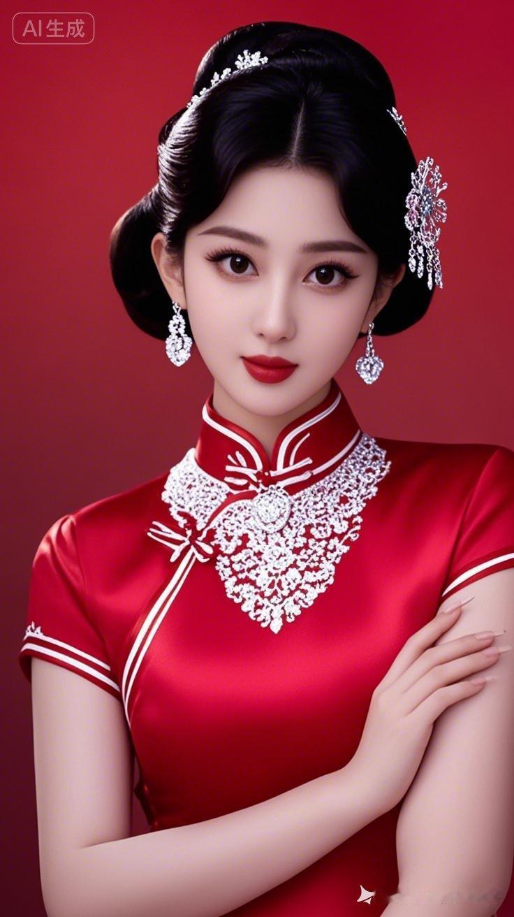 惊艳的旗袍美人，复古优雅，韵味十足！