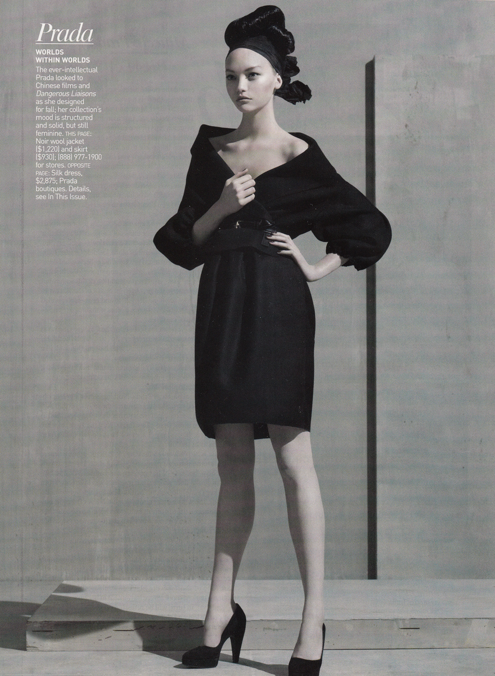 Gemma Ward在Vogue杂志美国版2005年9月刊，Steven Mei