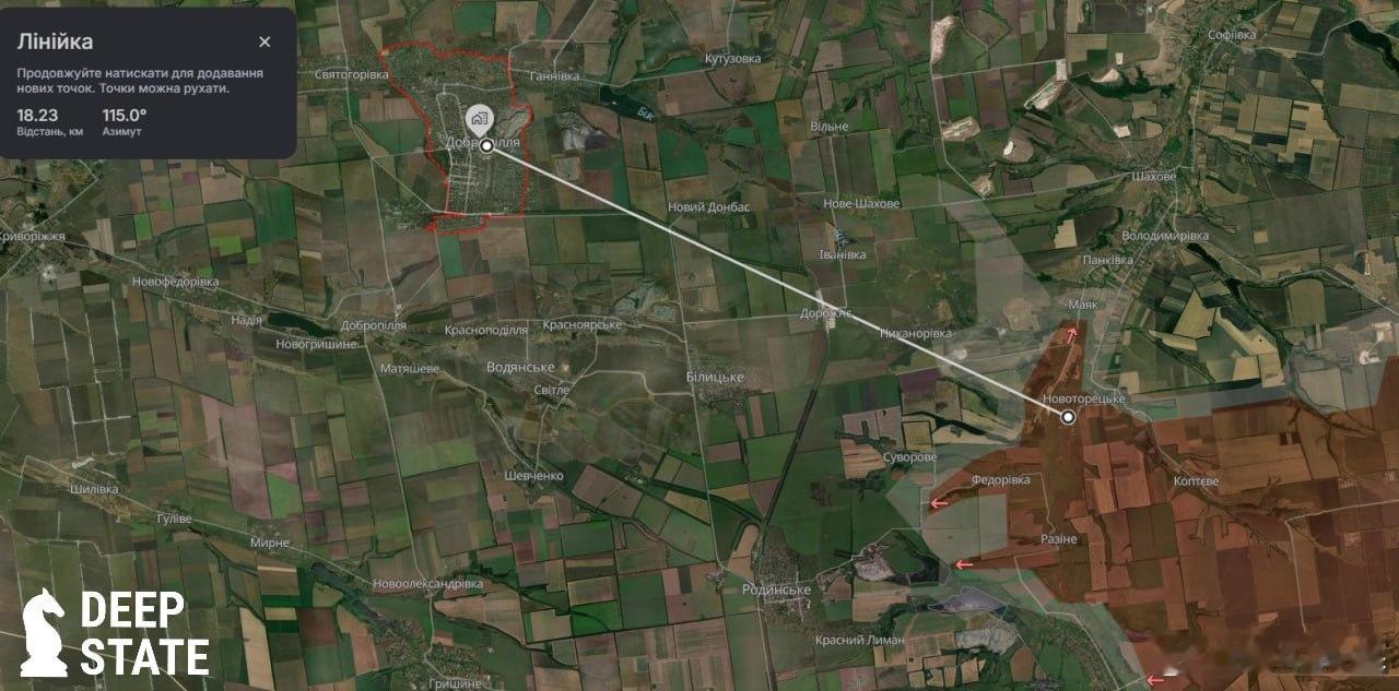 乌克兰方面宣布强制撤离多布罗皮利亚地区居民来源：✙DeepState✙🇺🇦俄