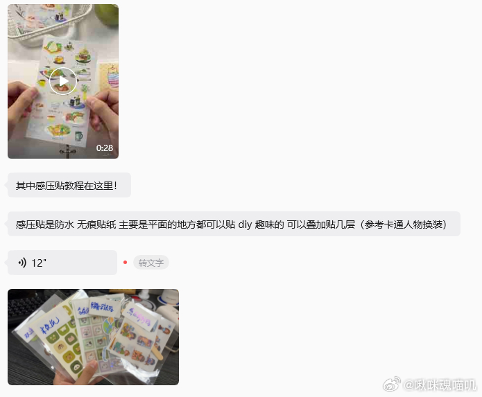 突然想起特典的贴纸还没打样，赶紧联系了店家问能不能付费给我发样品看看毛毡和毛绒贴