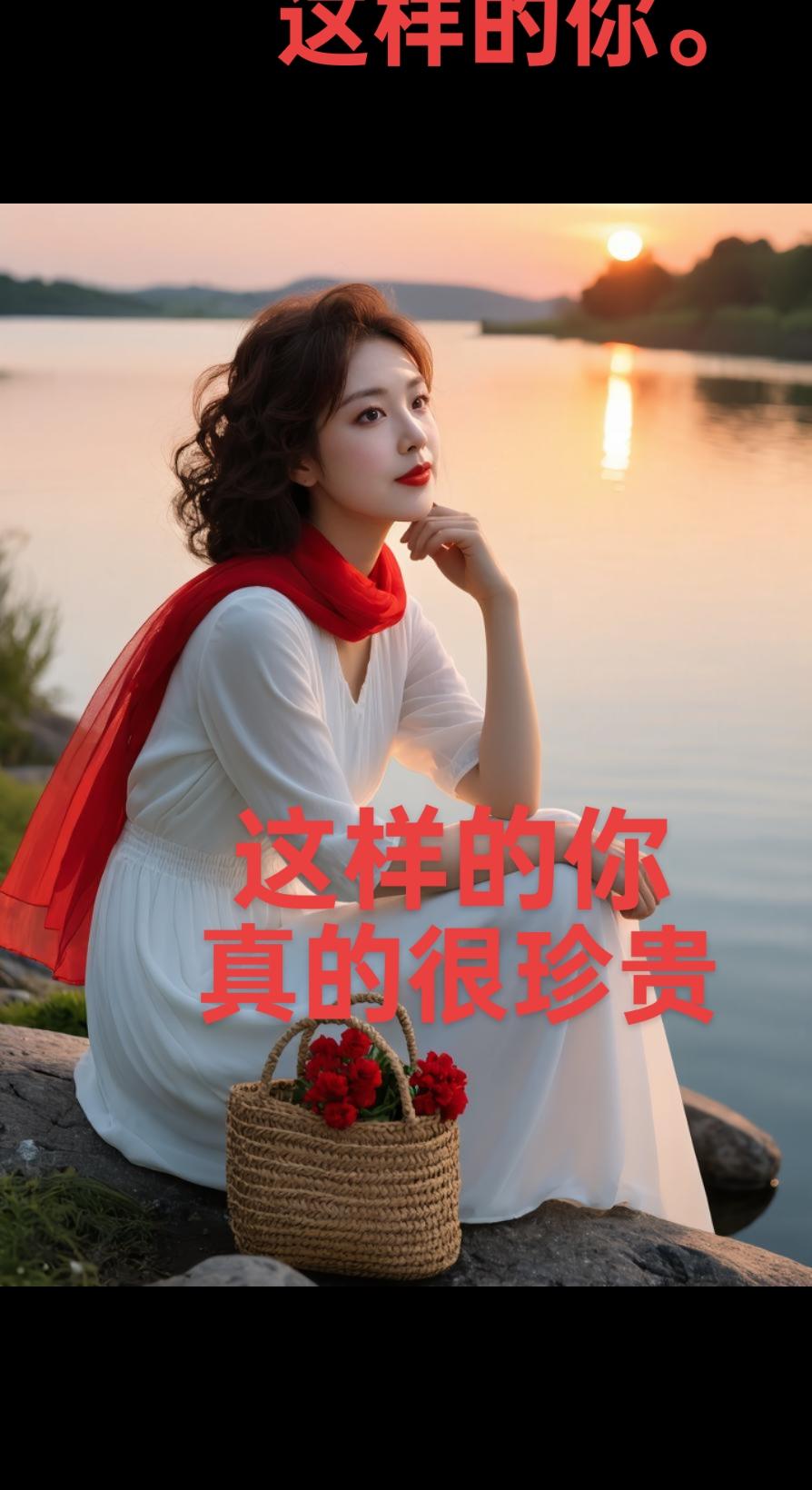 AI夕阳唯美写真