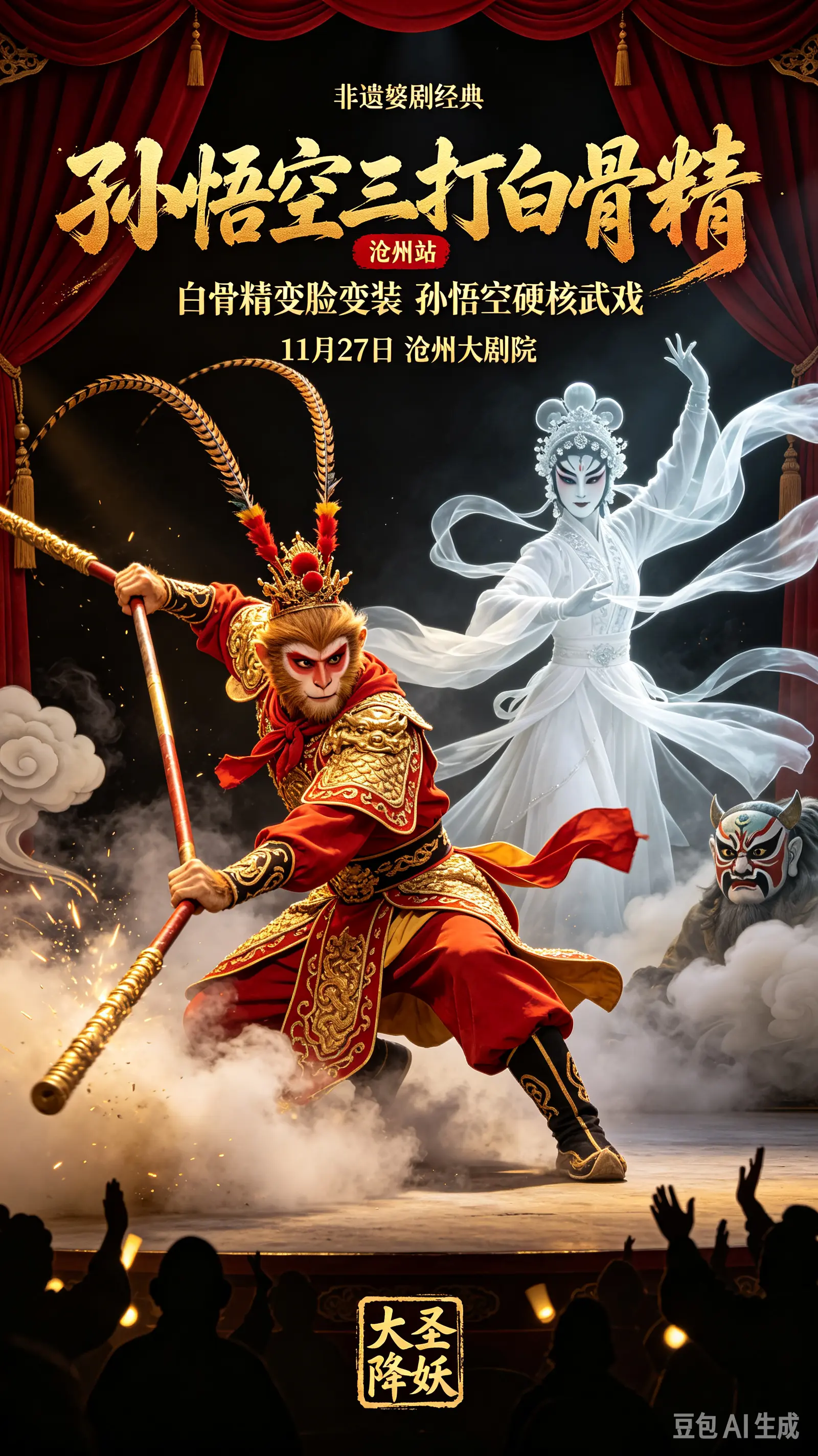 近距离感受传统戏曲的魅力！打算带谁一起来？评论区艾特TA！
