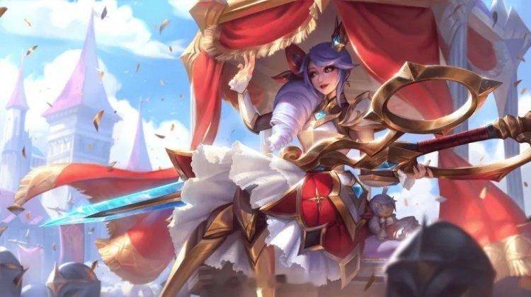 LOL官方发布女帝格温等皮肤、神话幻想神王盖伦诺手皮肤原画L﻿OL官推发布神王诺