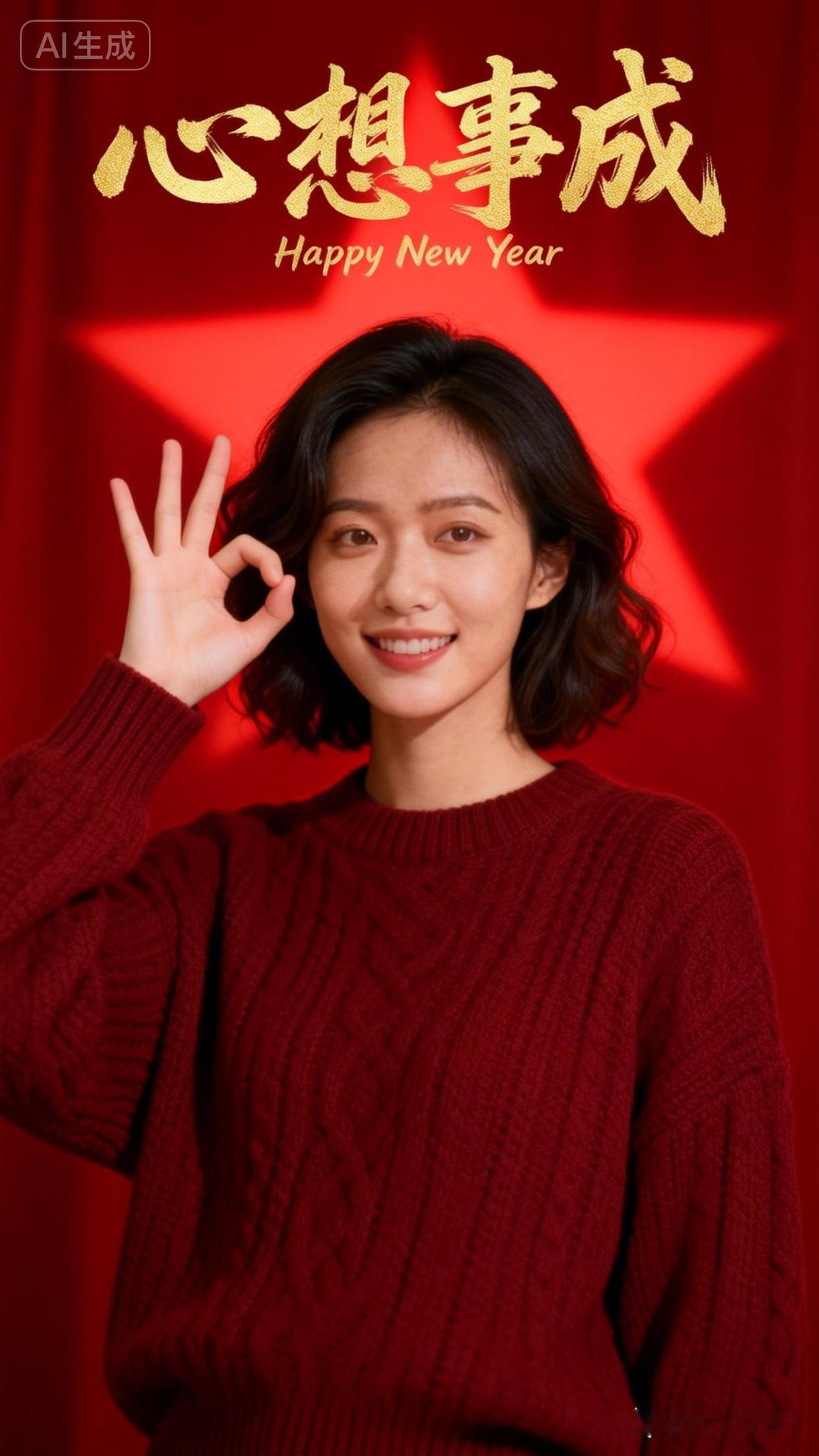 新年快乐，心想事成！🎉💖