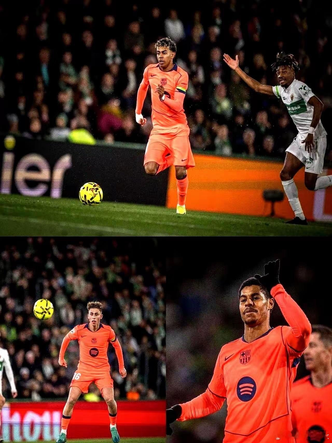 巴萨没钱了，反而搞出五大联赛唯一神迹。你敢信吗？费兰16球，拉菲尼亚13球，亚马