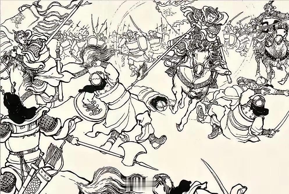 曹操见北山下张郃正与准备烧粮的黄忠力战，急令徐晃相助。黄忠力敌二将，渐...