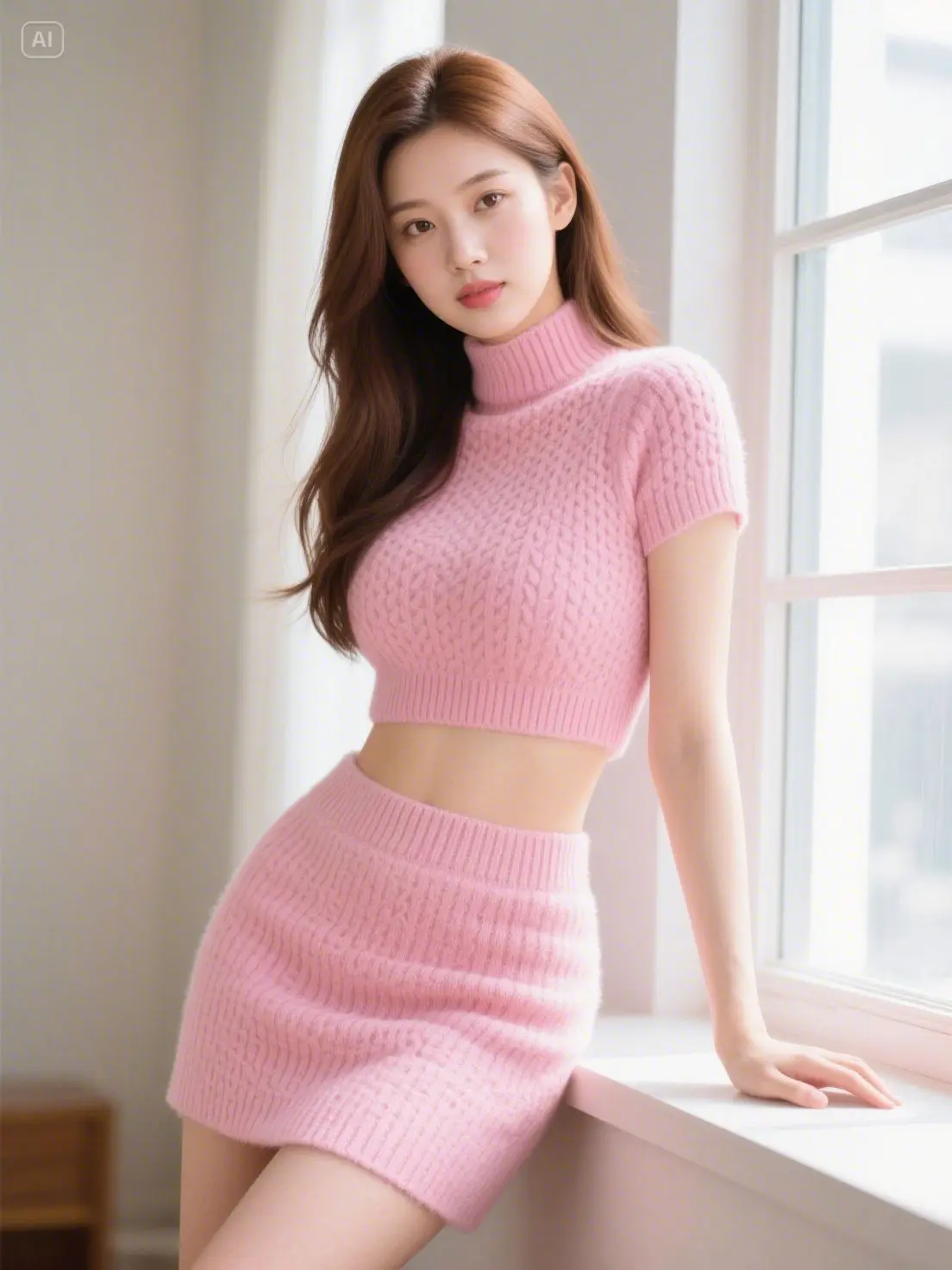即梦AI ai美女 美女壁纸高清全屏 techno女神