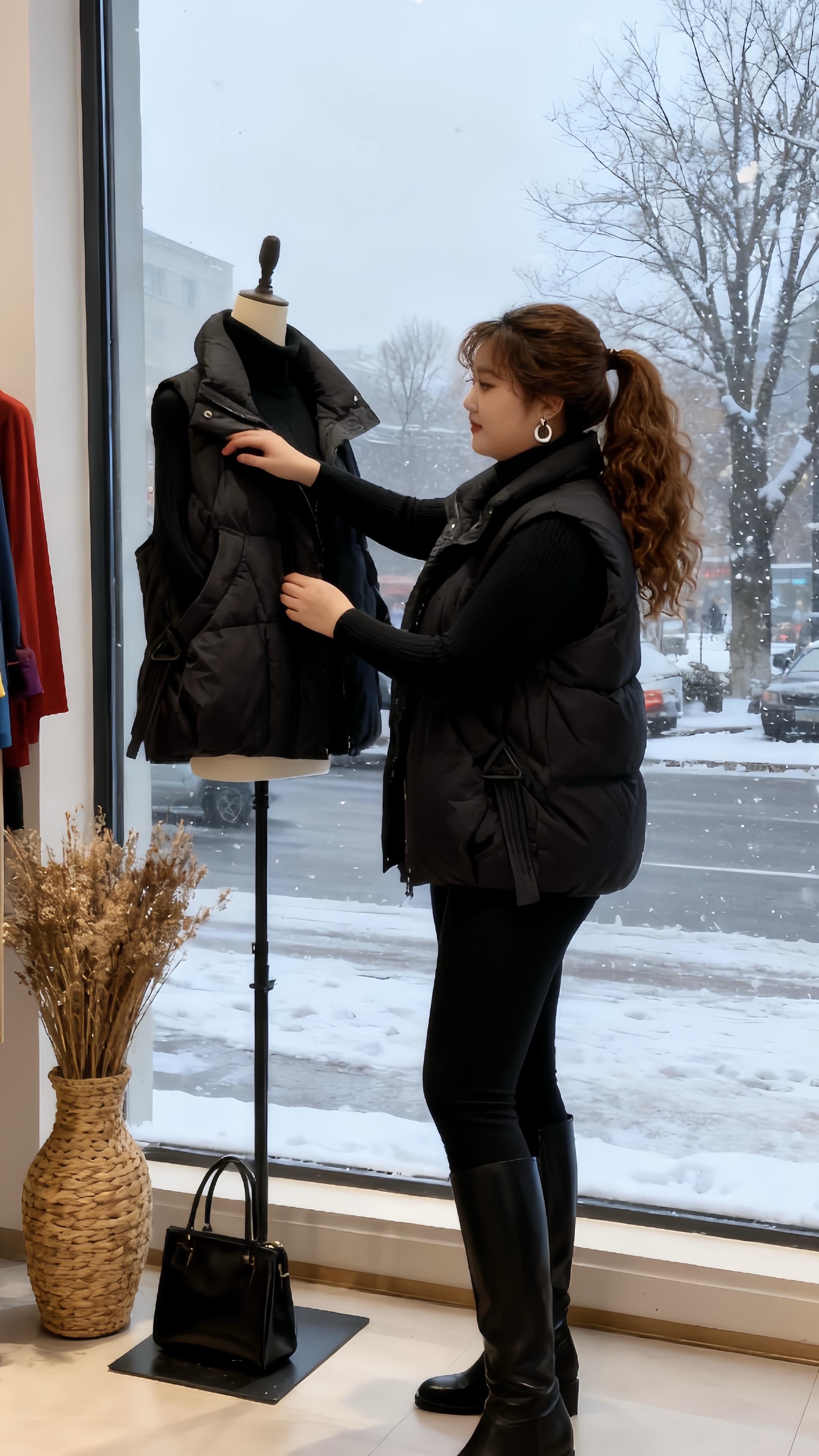 大码女装 女装穿搭 冬装新款 高级穿搭 减龄气质