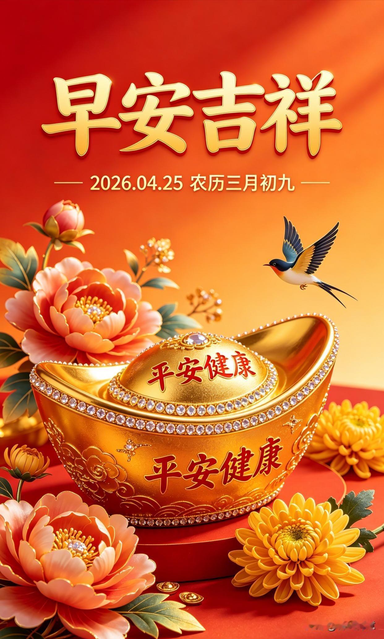 早安吉祥，平安健康，新的一天从美好开始！