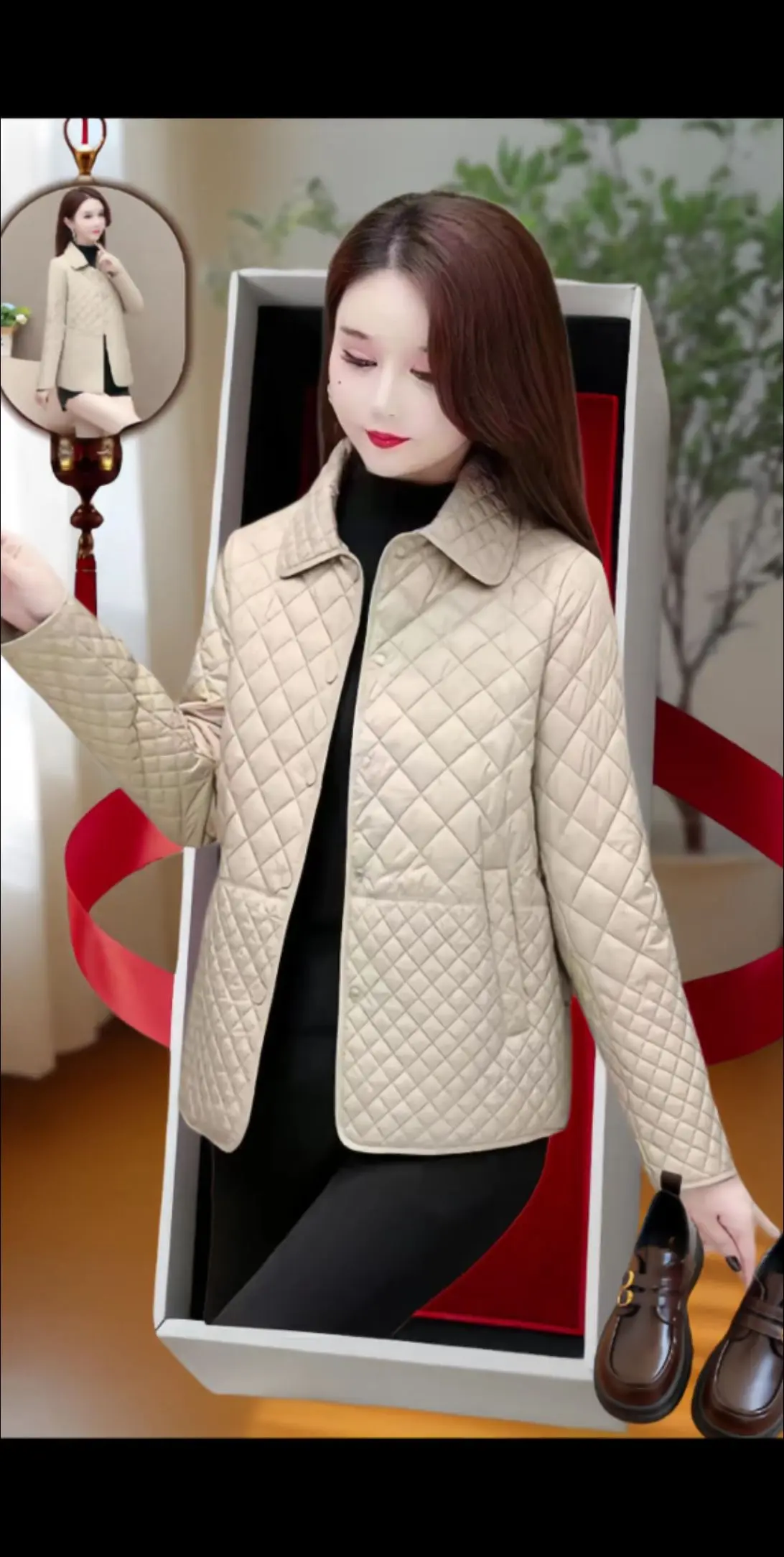 时尚百搭洋气减龄休闲外套。90到165斤的宝子都能驾驭，短款休闲风，保...