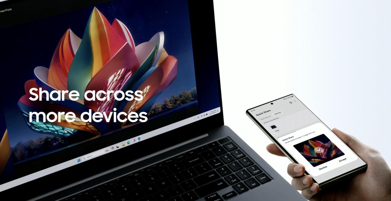 看来安卓终于拿下了Windows，三星这边的互传以后可以传电脑了。感觉其他手机想