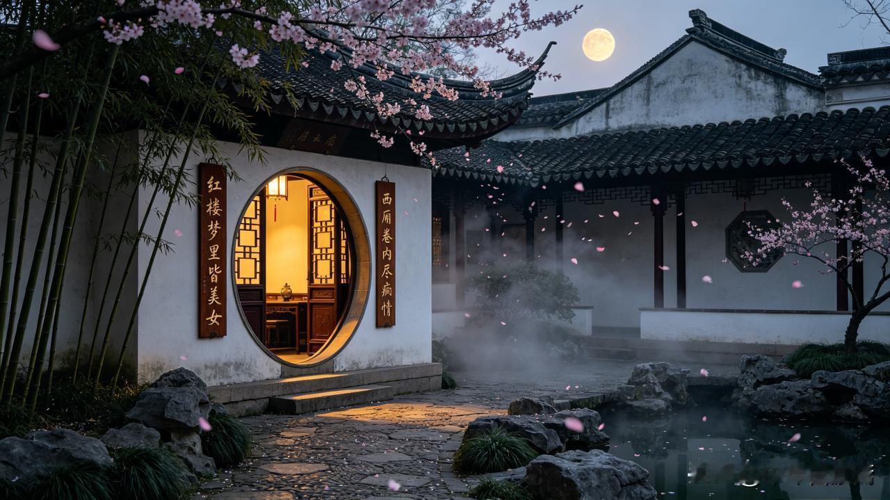 上联：红楼梦里皆美女
下联：西厢卷内尽痴情
赏经典偶得上联：红楼梦里皆美女，我续