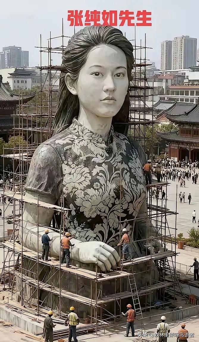 淮安张纯如纪念馆院内矗立的雕像，石料只是外在载体，真正留存下来的是她孤身对抗历史